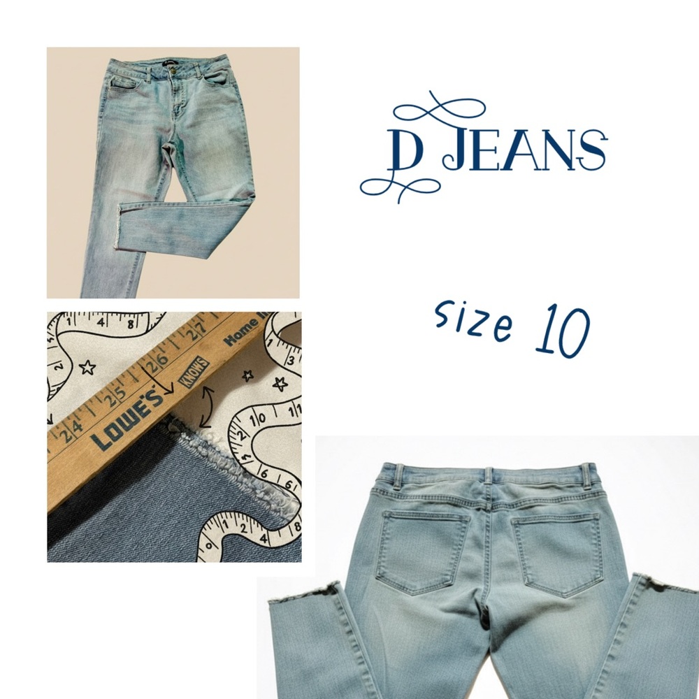 d. jeans Men's Straight Fit Denim in Light Blue
